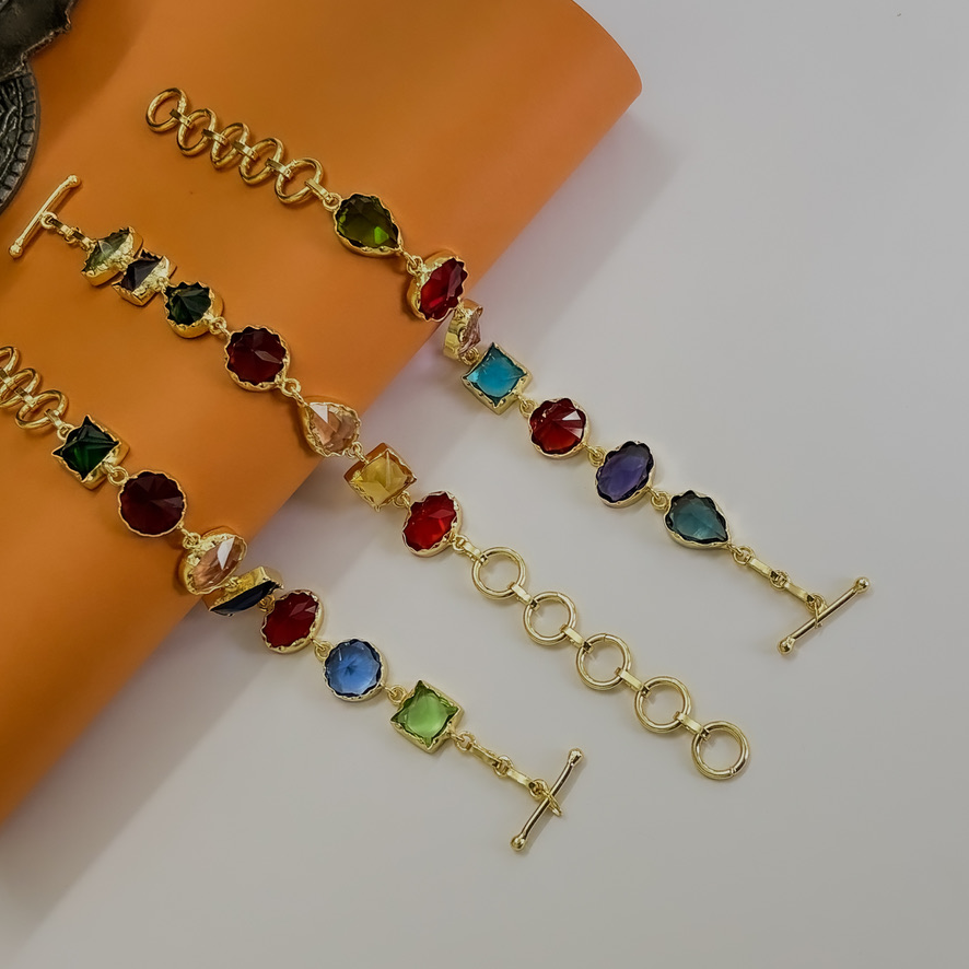 HG 7 Collet Flower Setting Bracelets