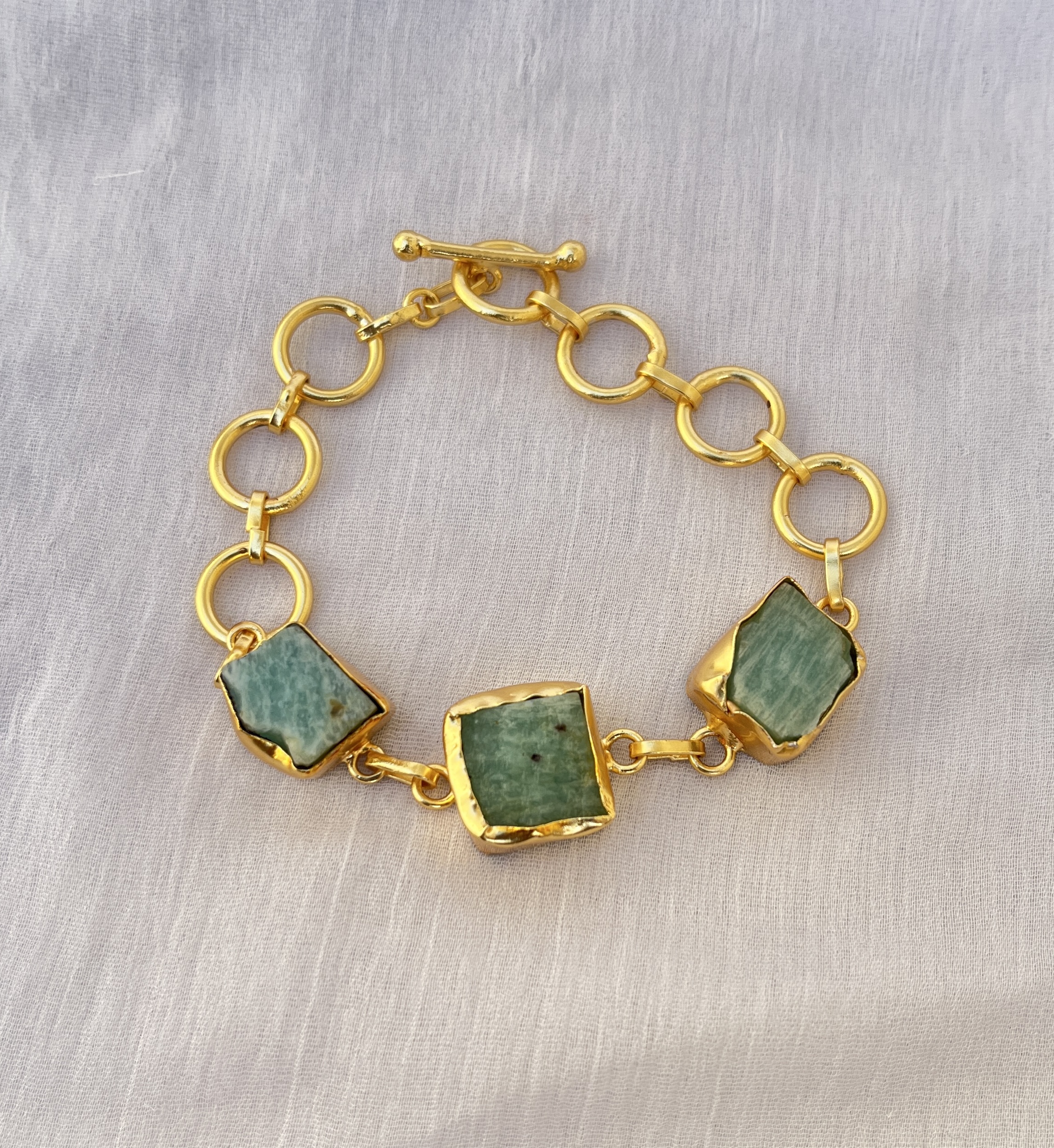 Rough Stone Bracelets- 3 Stones