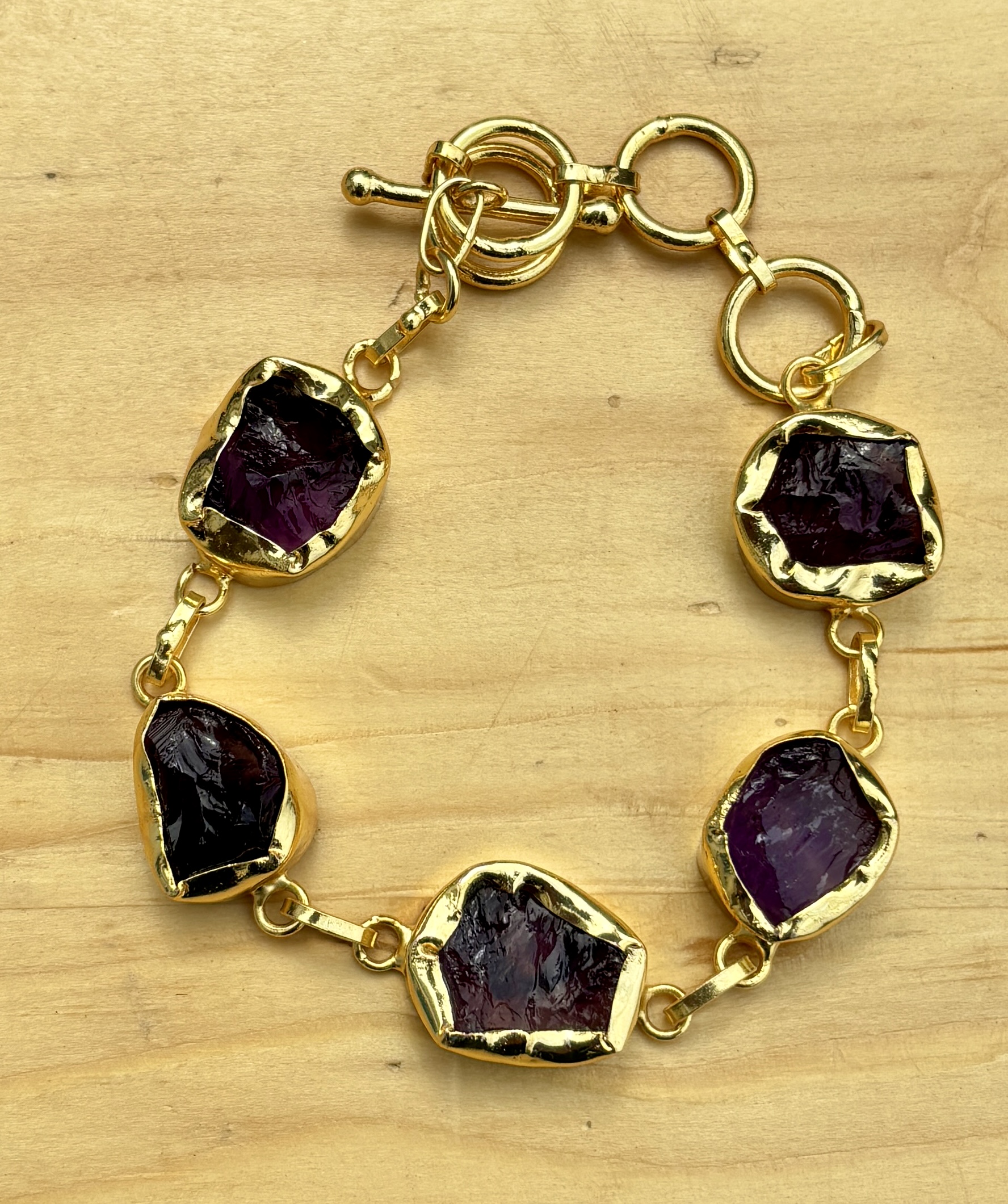 5 Stones Rough Bracelets