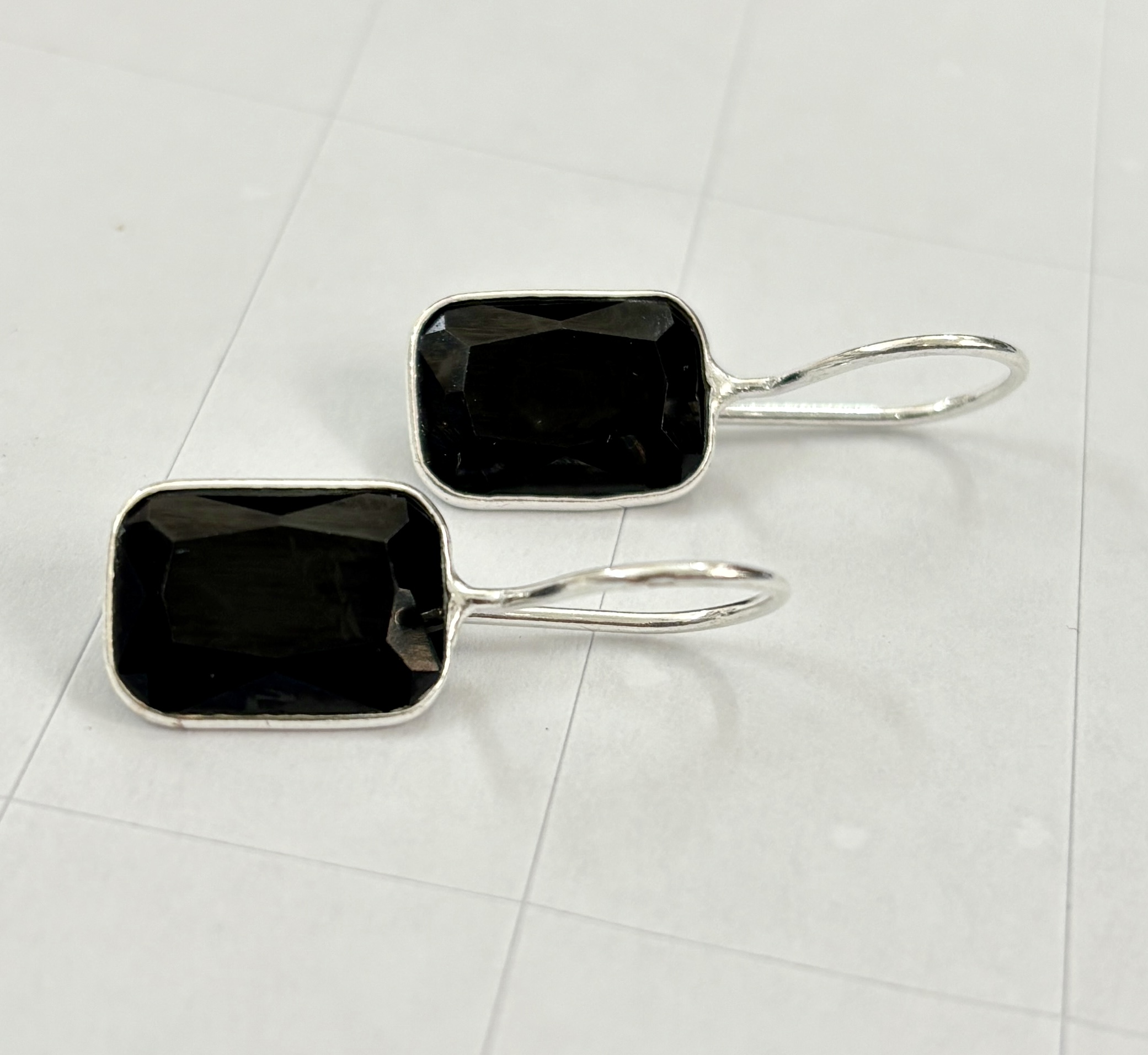 HG Stone Rectangle Earrings