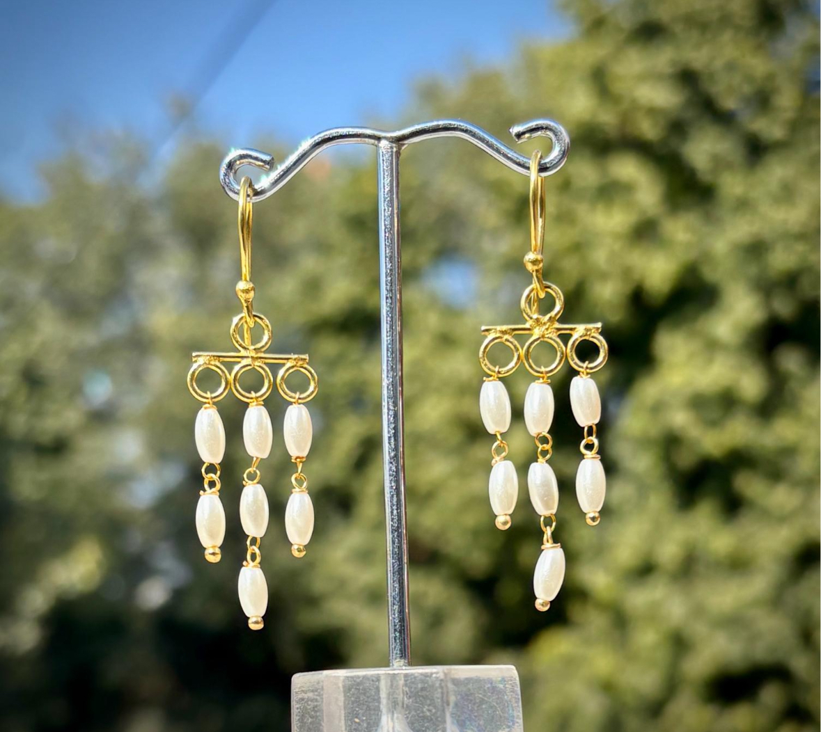 Rice Pearl Earrings