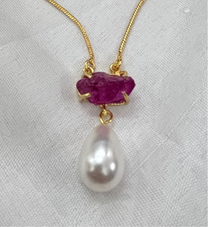 Colour Crystal Drop Assembled Pendant