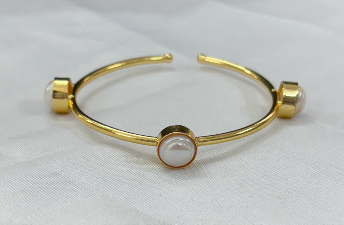 3 Pearl Bangles