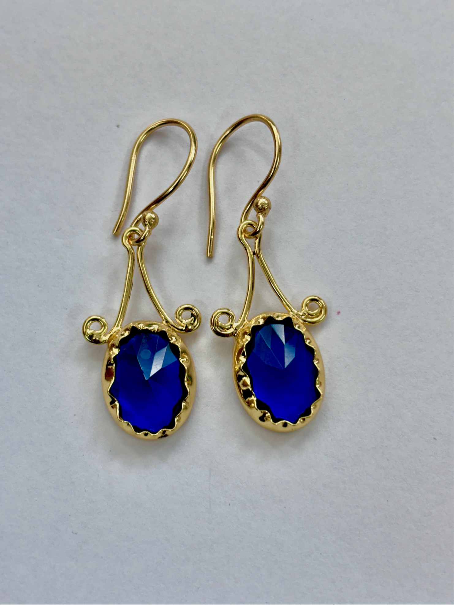 Oval Flower Setting Earring
