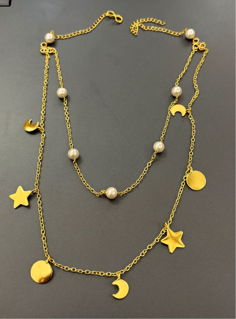 5 TS Pearl With Chams Necklace