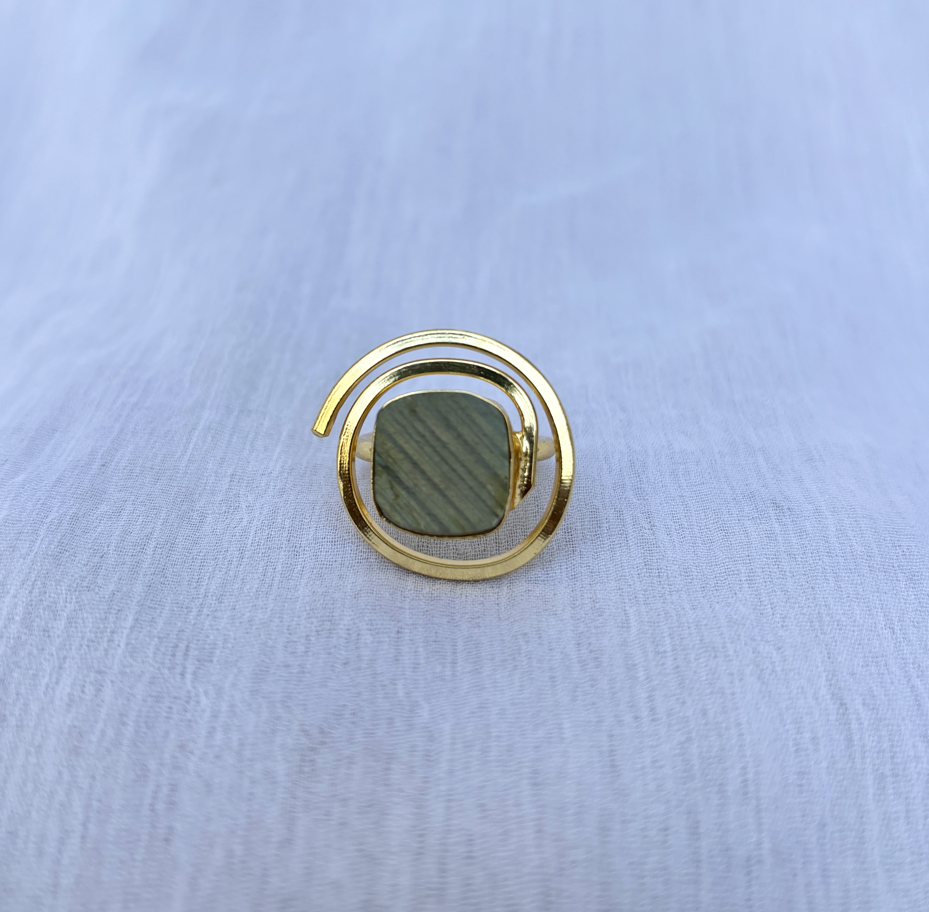 Spiral Round Rough Ring